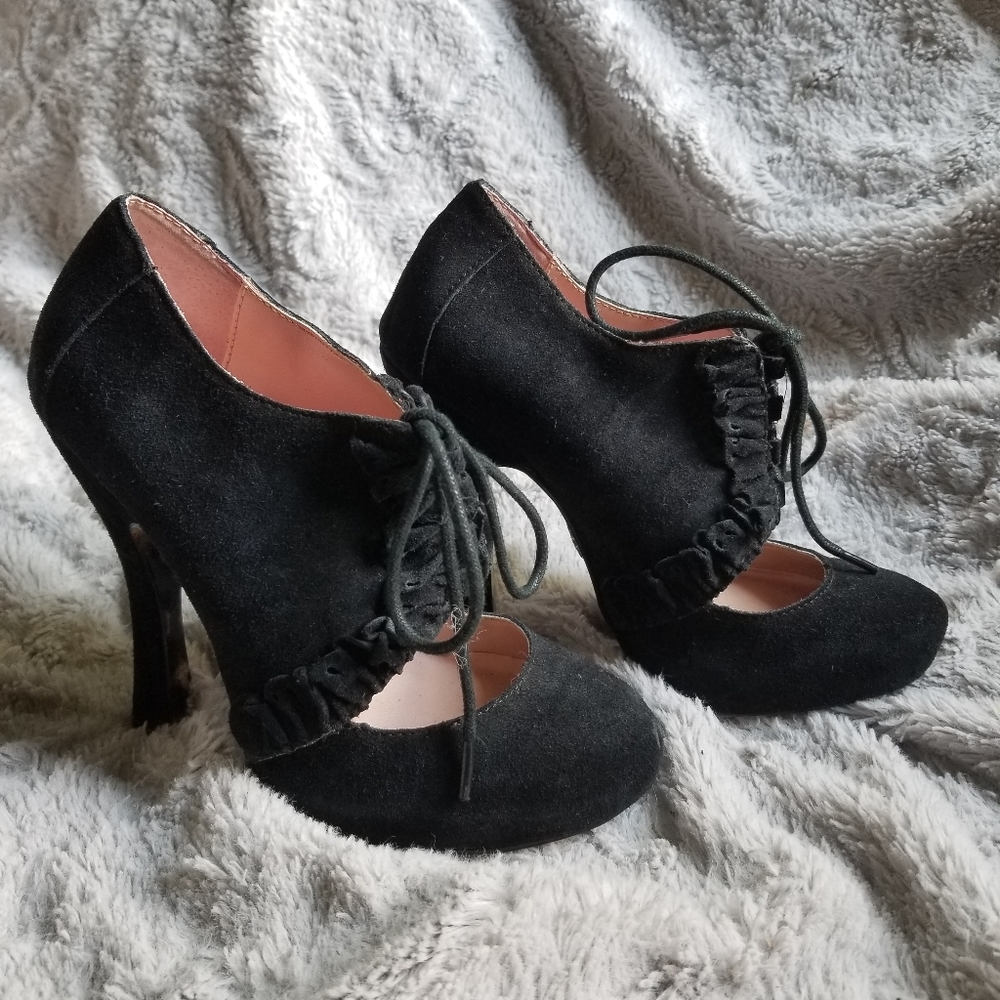 Betsey Johnson Lace-Up Booties ❤